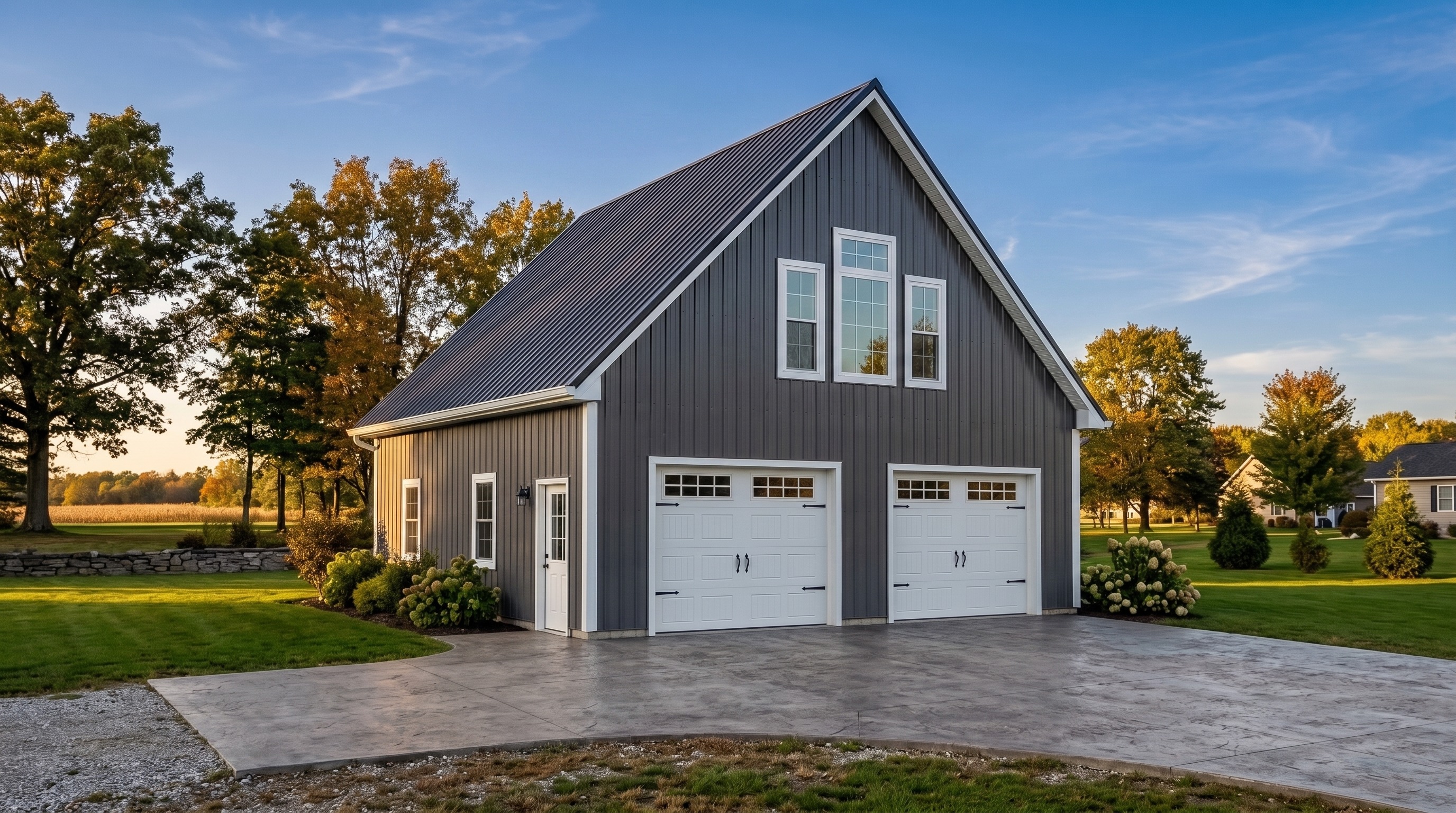 Garage with finished living space